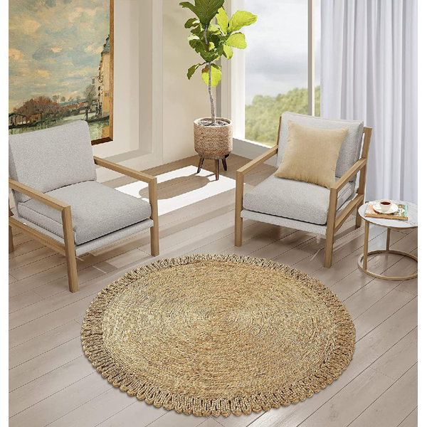 Bay Isle Home Kayo Handmade Hand Braided Jute Beige Rug Wayfair Canada